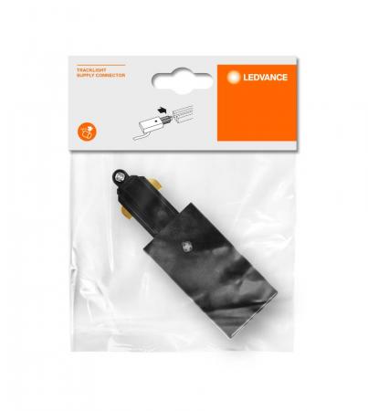 Ledvance 1-Phasen Schiene Tracklight Supply Connector Schwarz